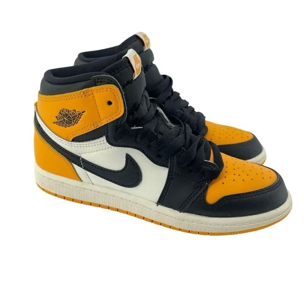 Air Jordan 1 Retro High OG Taxi Yellow/Black Kid’s Sneaker AQ2664-711 Size 3Y
